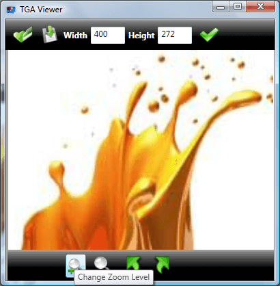 TGA viewer - Zoom